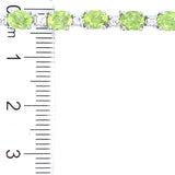 Pulsera con peridoto y circones en plata 925