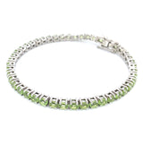 Pulsera con peridoto en plata 925