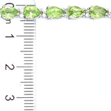 Pulsera con peridoto en plata 925