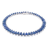 Pulsera con zafiros en plata 925 18.5cm
