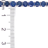 Pulsera con zafiros en plata 925 18.5cm