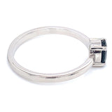 Anillo con zafiro en plata 925