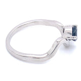 Anillo con zafiro en plata 925