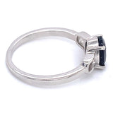 Anillo con zafiro en plata 925