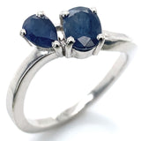 Anillo con zafiro en plata 925