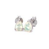 Aretes con ópalo en plata 925