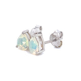 Aretes con ópalo en plata 925