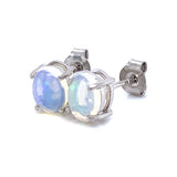 Aretes con ópalo en plata 925