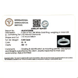 (MIA) Set de anillos con diamantes en oro blanco 18KT D-0.30CT
