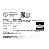 (MIA) Set de anillos con diamantes en oro blanco 18KT D-0.51CT