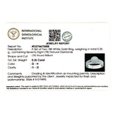 (MIA) Set de anillos con diamantes en oro blanco 18KT D-0.35CT
