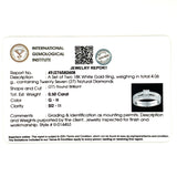 (MIA) Set de anillos con diamantes en oro blanco 18KT D-0.50CT