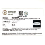 (MIA) Set de anillos con diamantes en oro blanco 18KT D-0.65CT