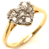 (MIA) Set de anillos con diamantes en oro amarillo 18KT D-0.50CT