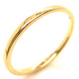 (MIA) Set de anillos con diamantes en oro amarillo 18KT D-0.50CT