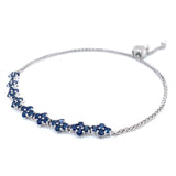 Pulsera con zafiros en plata 925