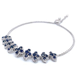 Pulsera con zafiros en plata 925