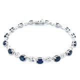 Pulsera con zafiros en plata 925