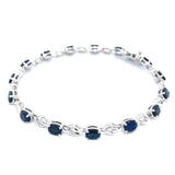 Pulsera con zafiros en plata 925