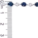 Pulsera con zafiros en plata 925