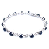 Pulsera con zafiros en plata 925
