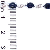 Pulsera con zafiros en plata 925