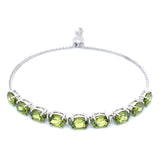 Pulsera con peridoto en plata 925