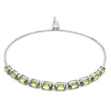 Pulsera con peridoto en plata 925