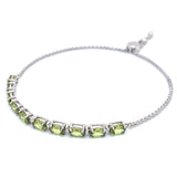 Pulsera con peridoto en plata 925