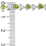 Pulsera con peridoto en plata 925