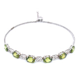 Pulsera con peridoto en plata 925