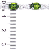 Pulsera con peridoto en plata 925