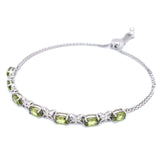 Pulsera con peridoto en plata 925