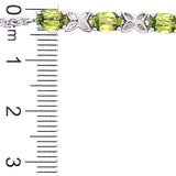 Pulsera con peridoto en plata 925