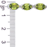 Pulsera con peridoto en plata 925