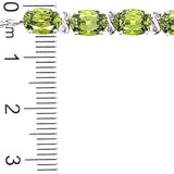 Pulsera con peridoto en plata 925