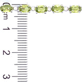 Pulsera con peridoto y circones en plata 925