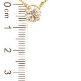 (LD) Collar con diamante de laboratorio en oro amarillo 10KT. 41/45CM