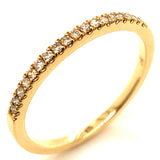 (MIA) Banda con diamantes en oro amarillo 18KT D-0.15CTS.