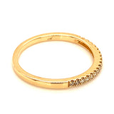 (MIA) Banda con diamantes en oro amarillo 18KT D-0.15CTS.