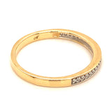 (MIA) Banda con diamantes en oro amarillo 18KT D-0.10CTS.