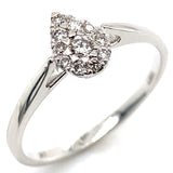 (MIA) Anillo con diamantes en oro blanco 18KT D-0.18CTS.
