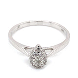 (MIA) Anillo con diamantes en oro blanco 18KT D-0.18CTS.