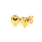 Aretes (corazón) en oro amarillo 10KT