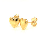 Aretes (corazón) en oro amarillo 10KT