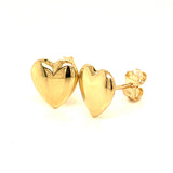 Aretes (corazón) en oro amarillo 10KT