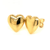 Aretes (corazón) en oro amarillo 10KT