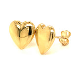 Aretes (corazón) en oro amarillo 10KT