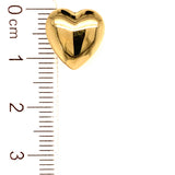 Aretes (corazón) en oro amarillo 10KT
