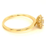 Anillo con circones en oro amarillo 10KT